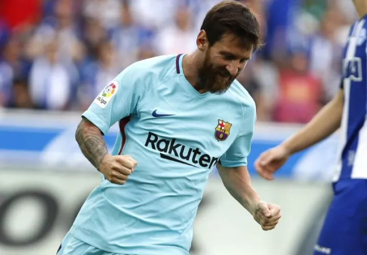 Messi sigue haciendo historia con el Barcelona en la Liga española. /Foto EFE