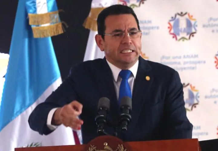 Presidente Jimmy Morales. /Foto EFE