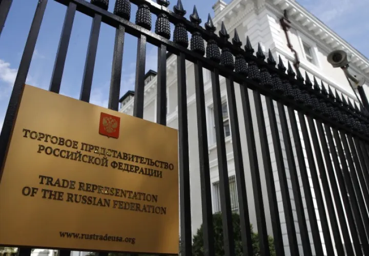 Oficina rusa en Washington. /Foto AP