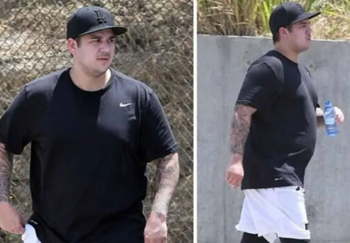 Rob Kardashian solo sabe comer comida chatarra
