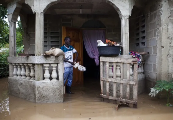 En sitios del Caribe como Haití, el huracán Irma provocó varias inundaciones y pérdidas durante su paso, esta semana. AP