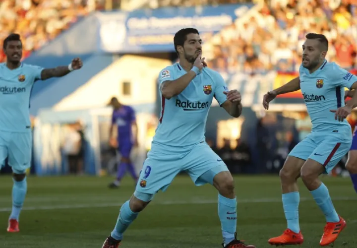 Luis Suárez le restó importancia a su falta de goles. /Foto AP