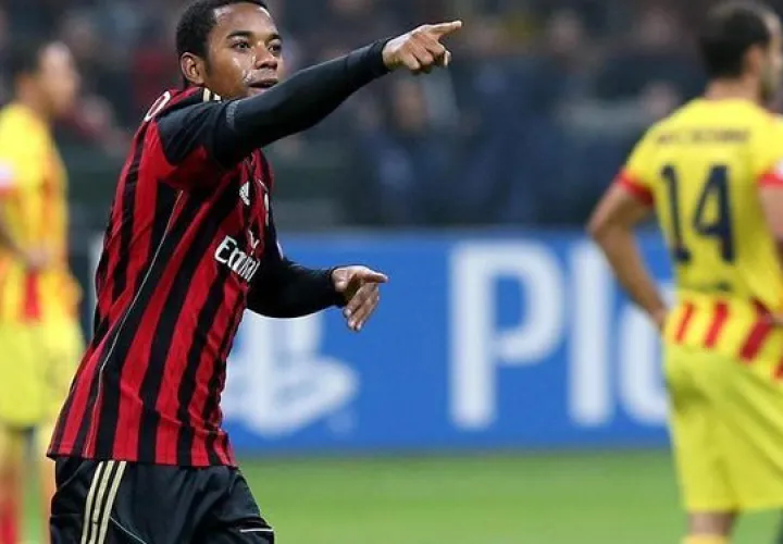 Robinho fue jugador del Milan: Foto:EFE