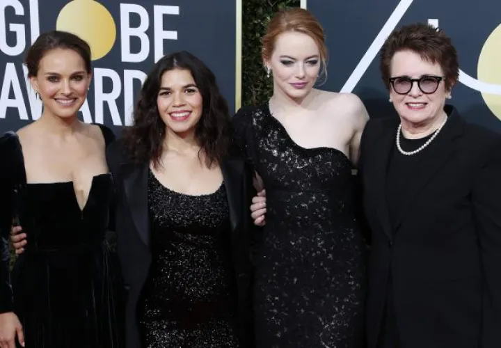Famosas brindaron su apoyo a la campaña Time´s Up. /Foto EFE