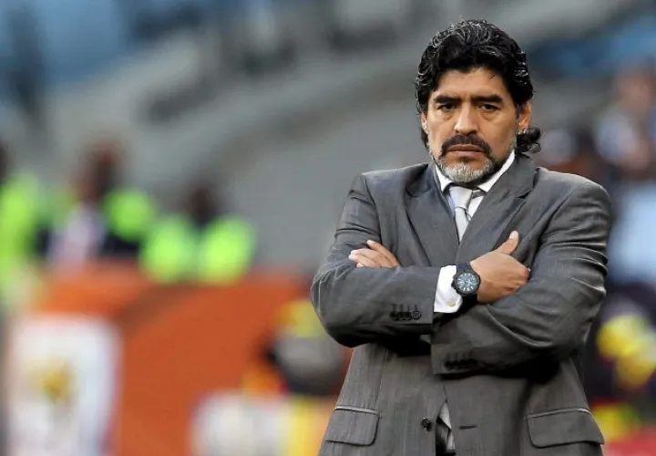 Maradona dirigió a la Albiceleste en el Mundial de Sudáfrica 2010. /Foto EFE