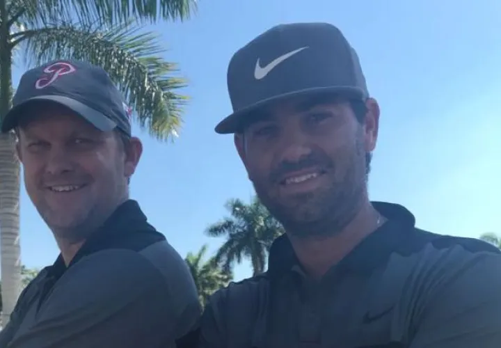 Carlos Clement Jr. (dcha.) junto a Anders Axelsson. /Foto Cortesía
