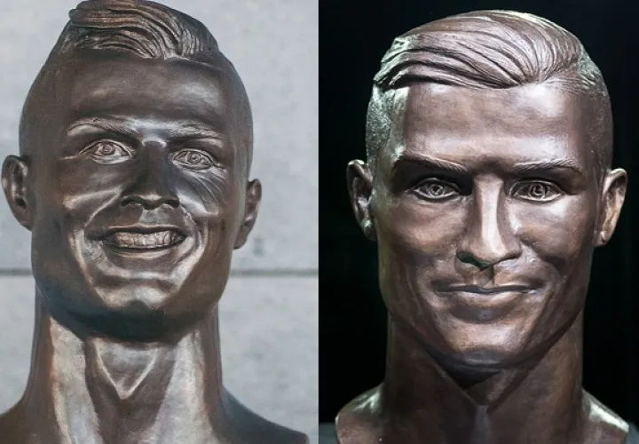 El busto fue la burla de todo el mundo.