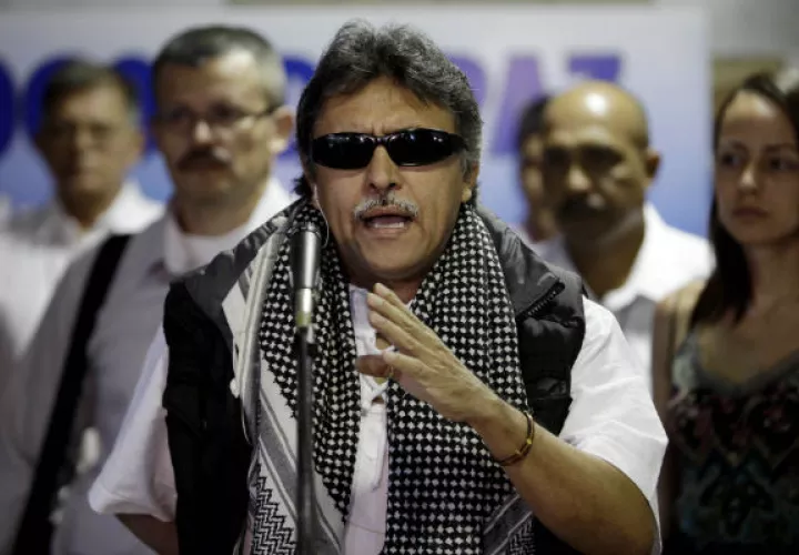 Jesús Santrich, uno de los líderes de la antigua guerrilla de las Fuerzas Armadas Revolucionarias de Colombia (Farc), FOTO/EFE