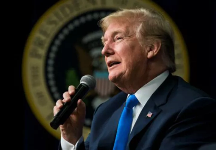 El mandatario estadounidense, Donald Trump. 