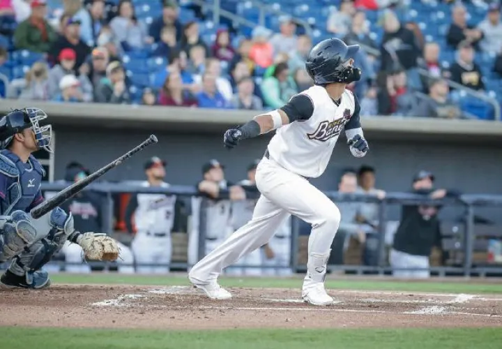 Jonathan Araúz ha conectado cuatro cuadrangulares esta temporada con los Bandits. /Foto MILB
