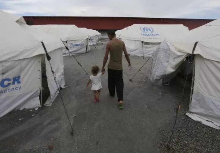 Campo de refugiados venezolanos en Brasil. EFE