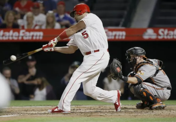 El pelotero dominicano Albert Pujols Foto AP