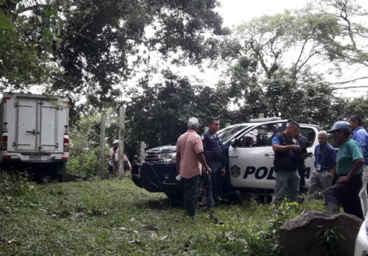 El cuerpo fue enviado a la morgue judicial en David. Foto: Mayra Madrid.