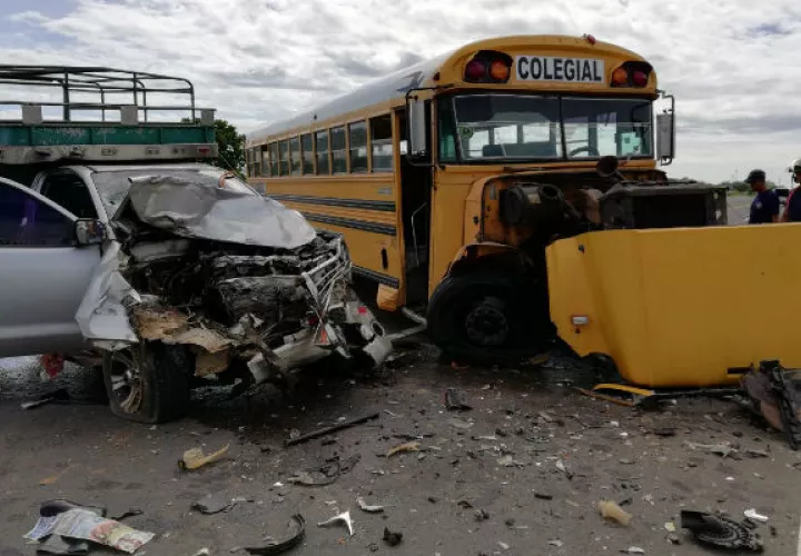 El accidente, no dejó víctimas que lamentar. Foto: José Adames. 