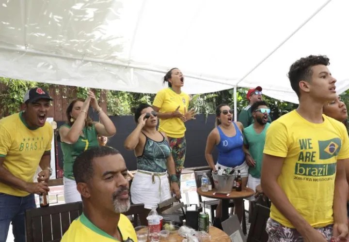 Aficionados brasileños Foto EFE