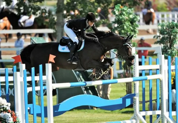 Gabriella Mizrachi, en una competencia internacional. /Foto Cortesía