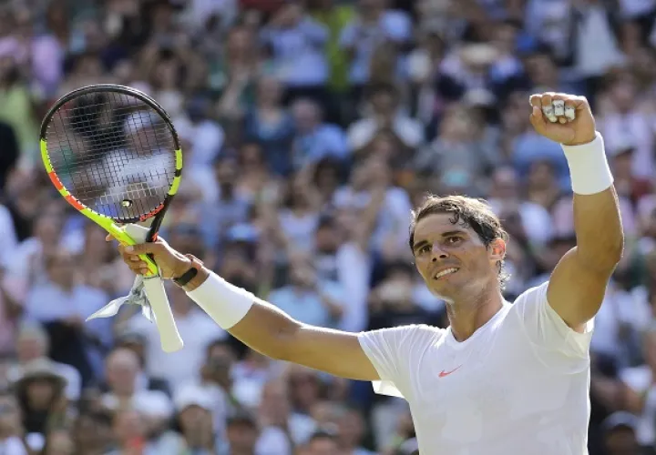Rafael Nadal en el Tenis Championships de Londres. Foto AP