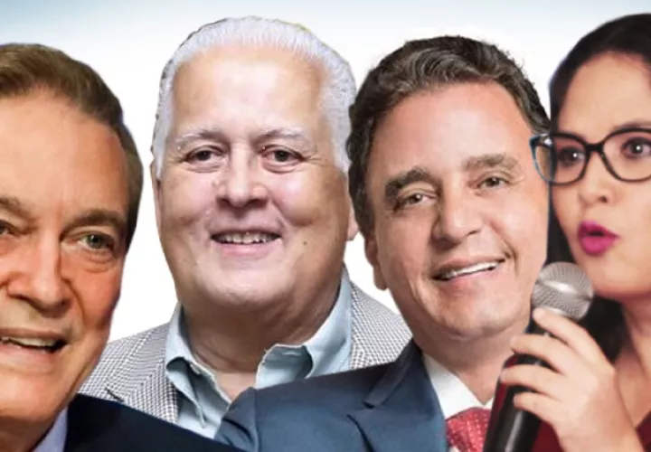 Se espera que estos cuatro precandidatos lideren las preferencias perredistas.  Archivo