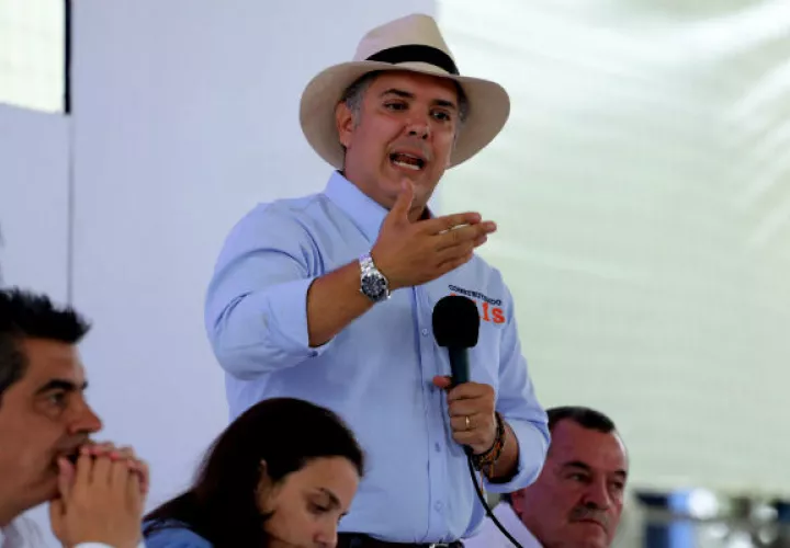 El presidente de Colombia Iván Duque, informó de la acción militar contra alías "Guacho". FOTO/EFE