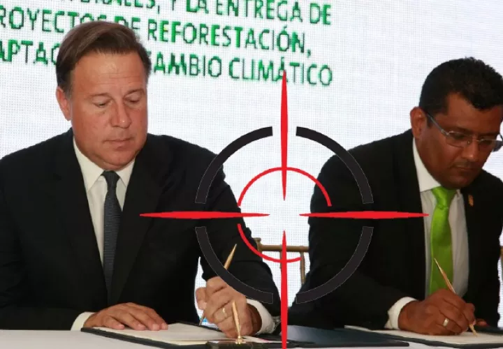 El presidente Juan Carlos Varela  y el ministro Emilio Sempris están en el ojo del escrutinio público por impulsar la "rehabilitación" de la pista de la isla de Coiba sin los debidos estudios. Archivo