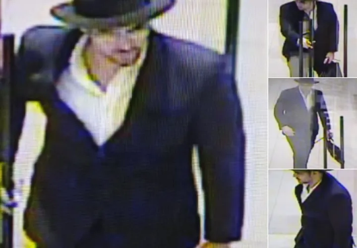 Un sujeto ingresó vestido con saco y sombrero se hizo pasar por un cliente y terminó llevándose miles de dólares en mercancía. Foto: Epasa.