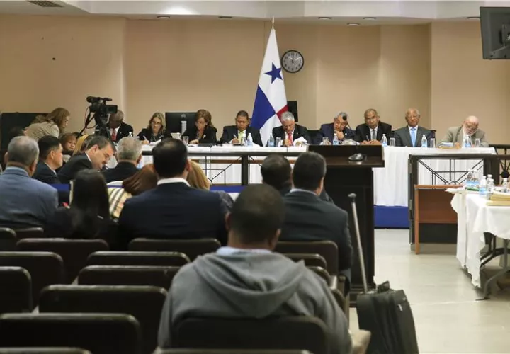 La mayoría de los magistrados argumentaron que la solicitud de fianza es improdecente. Foto: Órgano Judicial.