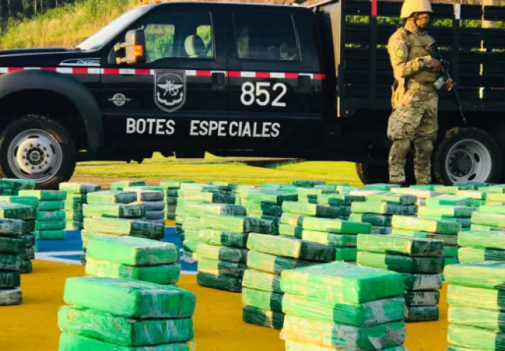 Droga de comisada en Colón.