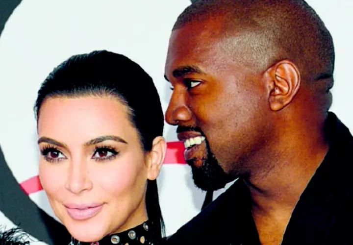 Kim Kardashian y Kanye West.