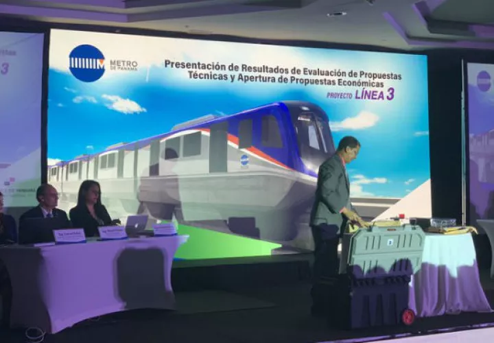 Presentación de los resultados de la licitación.