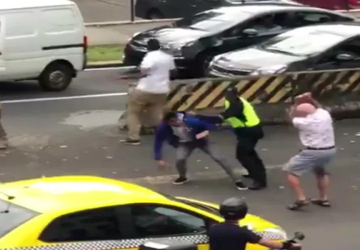 El ladrón sacó un arma de fuego e intentó escaparse. / Foto: Cortesía