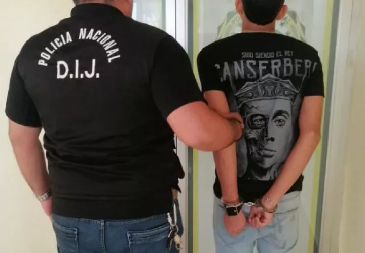 El joven fue detenido por la Policía Nacional.