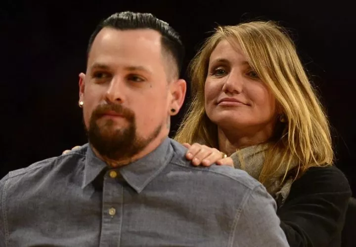 Cameron Díaz y  su marido, Benji Madden. Foto: EFE