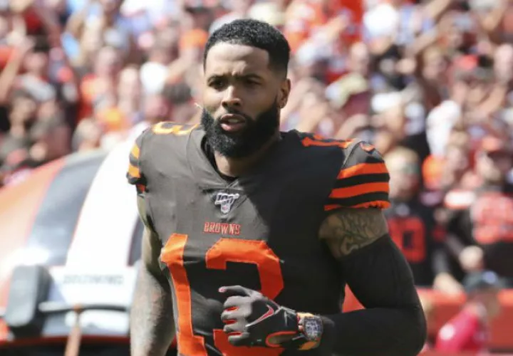 Odell Beckham Jr. es el receptor de los Browns de Cleveland. Foto AP