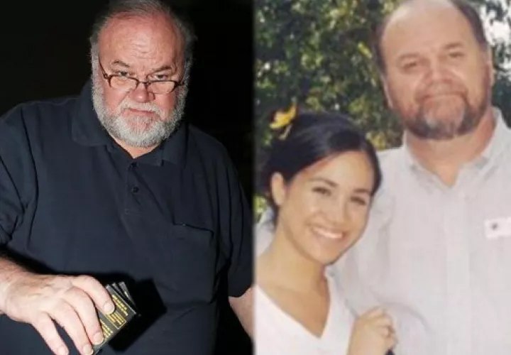Meghan y Thomas Markle.