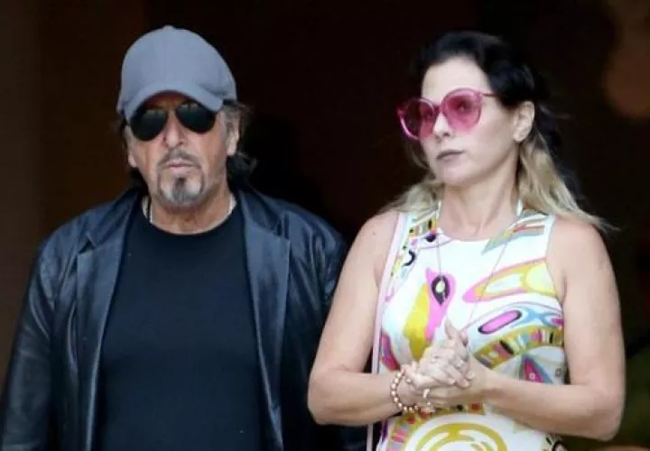 Al Pacino y su exnovia. Foto: Tomada de internet