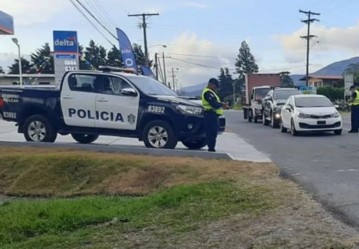Los operativos son en áreas del carnaval y en la vía Interamericana. Foto: José Vásquez. 