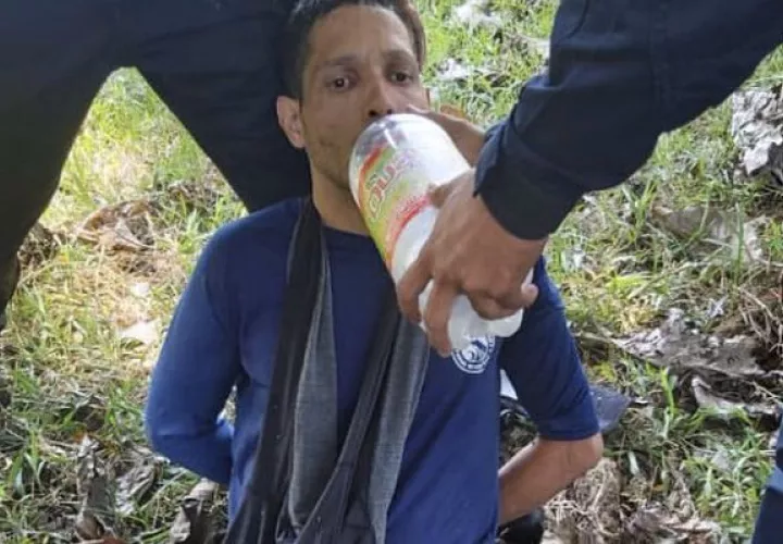 Gilberto Ventura Ceballos fue ubicado en El Salado, en Remedios, provincia de Chiriquí. Foto: Policía Nacional. 