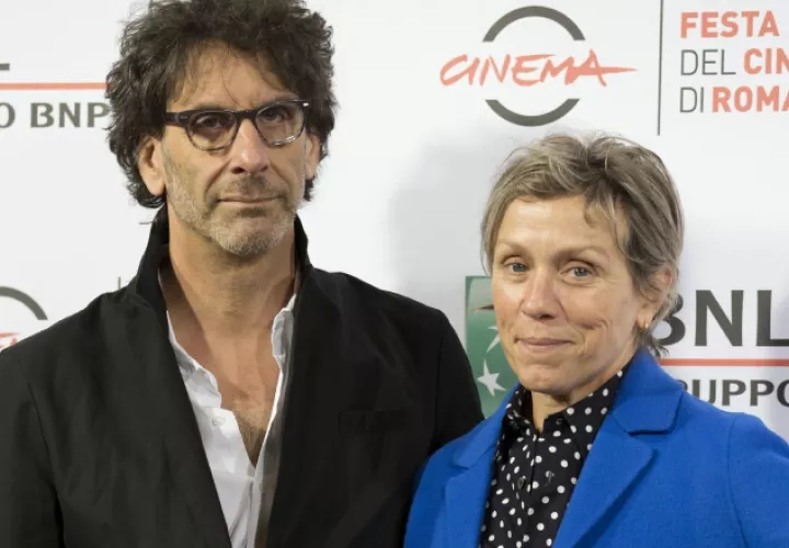 Joel Coen y Frances McDormand.  AP