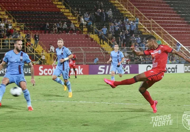 orman Aguilar anotó para San Carlos: Foto:@adsancarlos