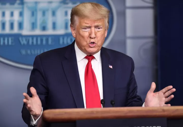 El presidente de EE.UU., Donald Trump, se ha mostrado optimista sobre la reactivación de la economía. EFE