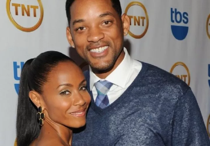 Jada Pinkett-Smith y su esposo. Archivo 
