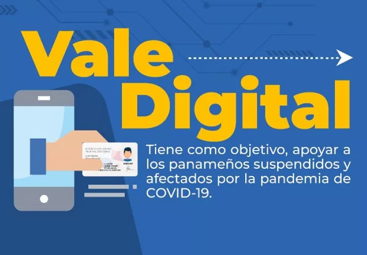 El vale digital se entrega mensualmente.