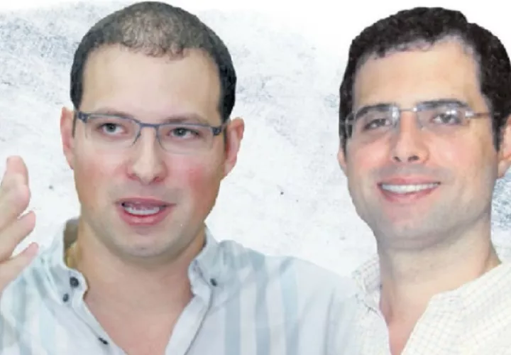 Hermanos Ricardo Alberto  y Luis Enrique Martinelli Linares, diputados del Parlacen. Archivo