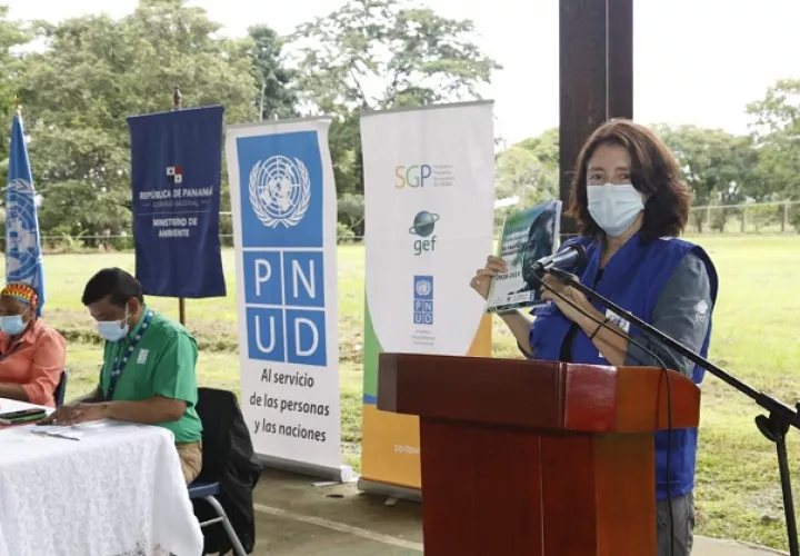 Beatriz Schmitt es la coordinadora nacional del Programa de Pequeñas Donaciones. Foto cortesía PNUD