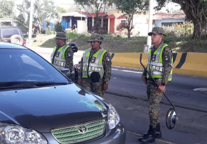 Los operativos de seguridad se mantienen en toda esta región chiricana. Foto: Mayra Madrid.