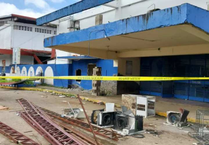 En Instituto Profesional y Técnico de Colón (IPTC), se realizan trabajos de mejoras. Foto: Diómedes Sánchez S.