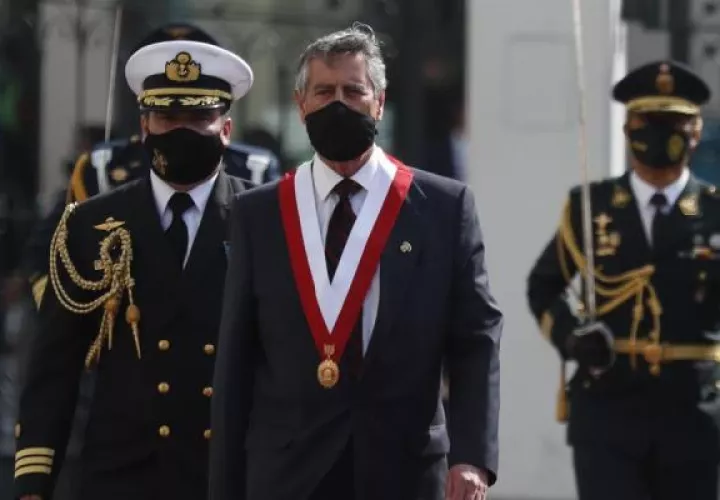 Francisco Sagasti, presidente de Perú. EFE
