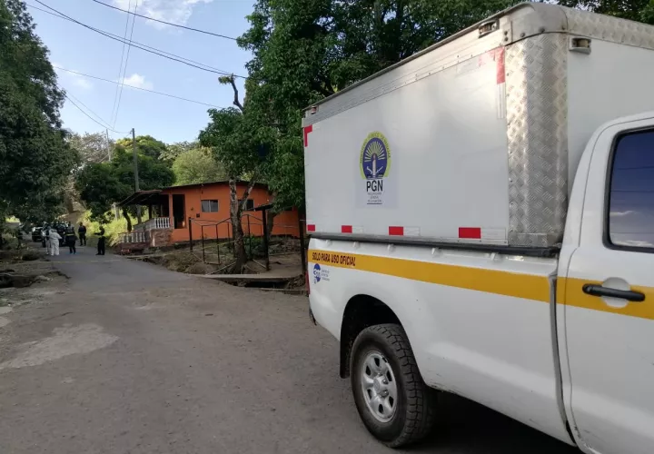  "Perico" se arrojó al charco y no salió más, quedando en el fondo. Foto: Melquiades Vásquez