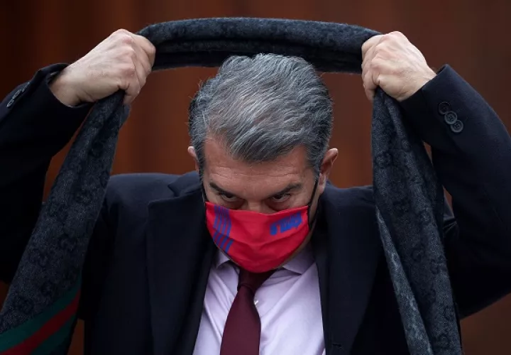 Joan Laporta, candidato a la presidencia del FC Barcelona. Foto: EFE