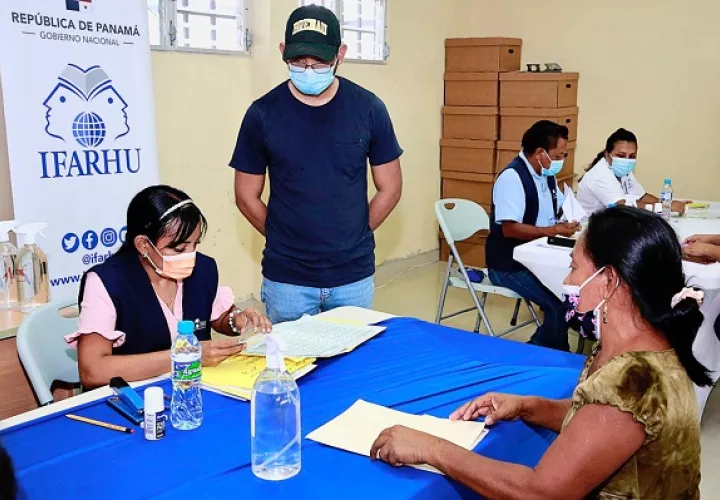 Se cumplen con todas las medidas de bioseguridad. Foto: Cortesía Ifarhu